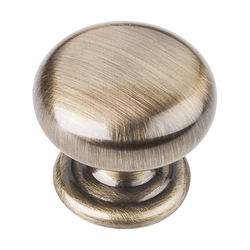 Florence 1-1/4 Inch Diameter Antique Brass Cabinet Knob