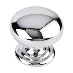 Florence 1-1/4 Inch Diameter Polished Chrome Cabinet Knob