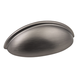 Florence Cabinet Cup Pull 3 inch Center to Center Brushed Pewter