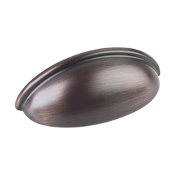 Florence 3 Inch Center to Center Dark Brushed Antique Copper Cabinet Cup Pull