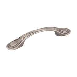 Westbury 3 Inch Center to Center Bright Nickel Brushed with Dull Lacquer Cabinet Pull