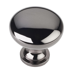 1-3/16 Inch Diameter Madison Cabinet Knob, Black Nickel