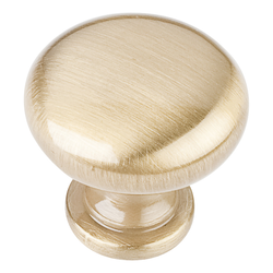 1-3/16 Inch Diameter Madison Cabinet Knob, Satin Brass