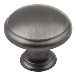 Gatsby Cabinet Knob 1-3/16 inch Diameter Brushed Pewter