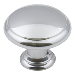 Gatsby Cabinet Knob 1-3/16 inch Diameter Polished Chrome