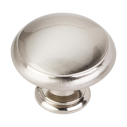 Gatsby 1 Inch Diameter Satin Nickel Cabinet Knob