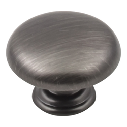 Gatsby Cabinet Knob 1-3/16 inch Diameter Brushed Pewter