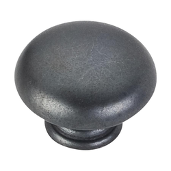Gatsby 1-3/16 Inch Diameter Dark Antique Copper Machined Cabinet Knob