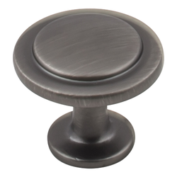 Gatsby Cabinet Knob 1-1/4 inch Diameter Brushed Pewter