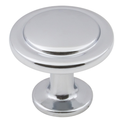 Gatsby Cabinet Knob 1-1/4 inch Diameter Polished Chrome