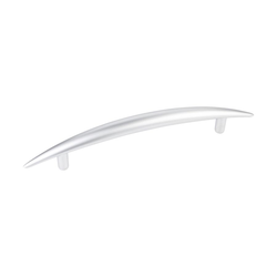 Verona 5-1/16 Inch Center to Center Matte Silver Cabinet Pull