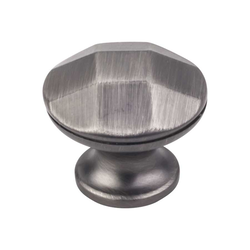 Drake 1-1/4 Inch Diameter Brushed Pewter Cabinet Knob