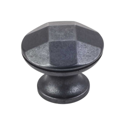 Drake 1-1/4 Inch Diameter Gun Metal Cabinet Knob