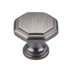 Drake 1-3/16 Inch Diameter Brushed Pewter Cabinet Knob