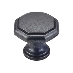Drake 1-3/16 Inch Diameter Gun Metal Cabinet Knob