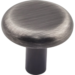 Seaver Knob 1-1/4 inch Diameter Brushed Pewter