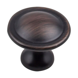 Watervale Knob 1-1/8 inch Diameter Brushed Oil Rubbed Bronze