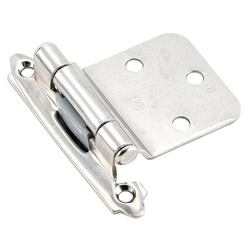 Variable Overlay Hinge Polished Chrome-Sold Per Pair