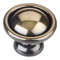 Kingsport Cabinet Knob 1-3/16 inch Diameter Antique Brass