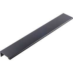 Edgefield Tab Pull 4-31/64 inch Center to Center Matte Black