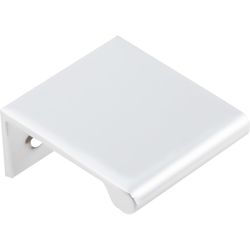 Edgefield Tab Pull 5/8 inch Center to Center Brushed Chrome