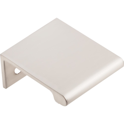 Edgefield Tab Pull 5/8 inch Center to Center Brushed Chrome