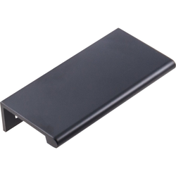 Edgefield Tab Pull 2-23/64 inch Center to Center Matte Black