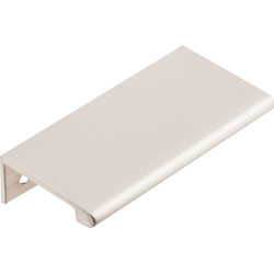 Edgefield Tab Pull 2-23/64 inch Center to Center Satin Nickel