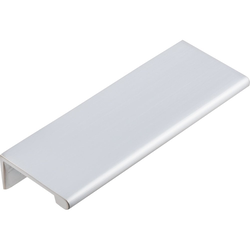 Edgefield Tab Pull 2-63/64 inch Center to Center Brushed Chrome