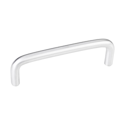 Torino 3-1/2 Inch Center to Center Brushed Chrome Plated Steel Cabinet Pull