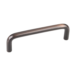 Torino 3-1/2 Inch Center to Center Dark Brushed Antique Copper Plated Steel Cabinet Pull