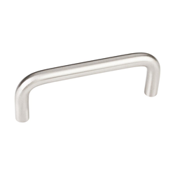 Torino 3 Inch Center to Center Satin Nickel Plated Steel Cabinet Pull