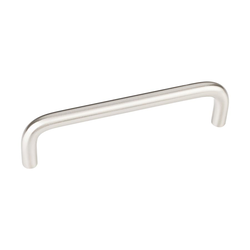 Torino 4 Inch Center to Center Satin Nickel Plated Steel Cabinet Pull