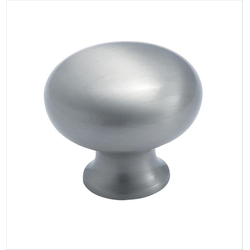Classics 1-1/4 Inch Diameter Satin Nickel Cabinet Knob