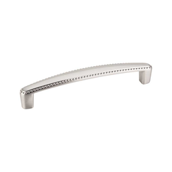 Lindos 5-1/16 Inch Center to Center Satin Nickel Cabinet Pull