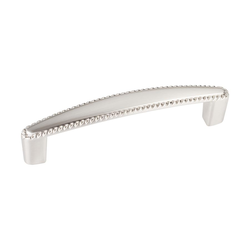 Lindos 3-3/4 Inch Center to Center Satin Nickel Cabinet Pull