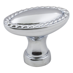 Lindos Cabinet Knob 1-3/8 inch L. Polished Chrome