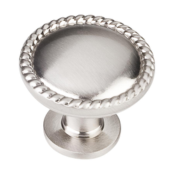 Lindos 1-1/4 Inch Diameter Satin Nickel Cabinet Knob