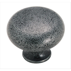 Classics 1-1/4 Inch Diameter Wrought Iron Cabinet Knob