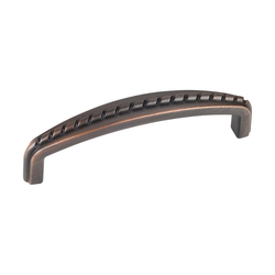 Cypress 3-3/4 Inch Center to Center Dark Brushed Antique Copper Cabinet Pull