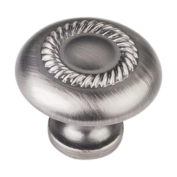 Cypress 1-1/4 Inch Diameter Bright Nickel Brushed with Dull Lacquer Cabinet Knob