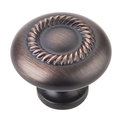 Cypress 1-1/4 Inch Diameter Dark Brushed Antique Copper Cabinet Knob