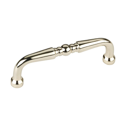 3 Inch Center to Center Madison Cabinet Pull, Polished Brass
