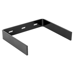 Concealed Floating Shelf Support Bracket, 9-3/4 Inch Width x 8 Inch Depth x 1-11/16 Inch Height, Powder Coated Black Steel 