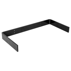  Concealed Floating Shelf Support Bracket, 16 Inch Width x 8 Inch Depth x 1-11/16 Inch Height, Powder Coated Black Steel