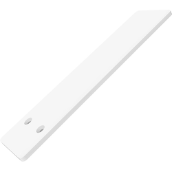 20 Inch Length Liberty Hidden Counter Support Plate (4-1/8 Inch added for Mounting), Flat White