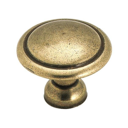 Allison Value 1-3/8 Inch Diameter 1 Traditional Antique Brass Knob