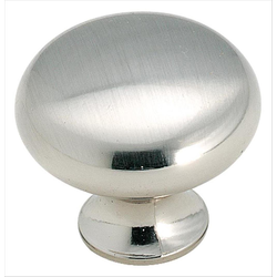 Allison Value Hardware 1-3/16 Inch Diameter Sterling Nickel Cabinet Knob