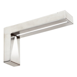 Lumiere 8 in. x 4 in. Stainless Steel Support Bracket