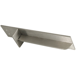 Carrier Countertop Support 10 inch Long, Brushed Stainless